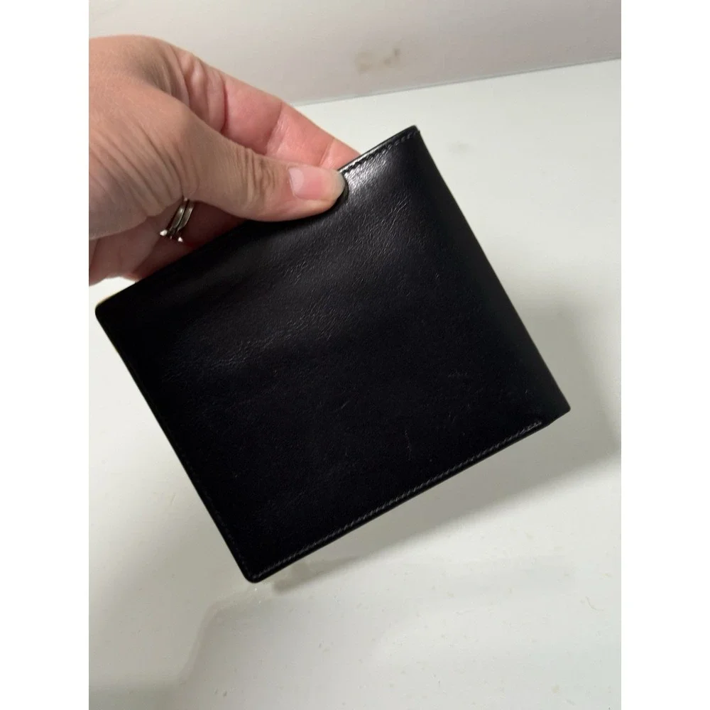 Givenchy Men's Black Leather Slim Bi Fold Wallet Spain Luxury Designer Logo